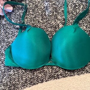 Emerald Green Women's Bra Very Sexy So Obsessed 32D Push up NWOT